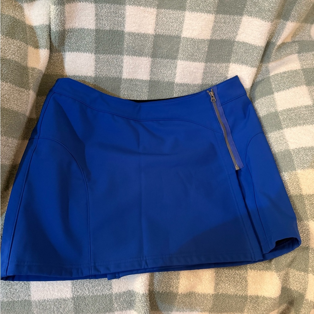 Stoneware | Vibrant Blue Mini Skirt with Zipper Detail